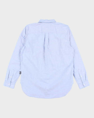 Stussy Deadstock Blue Long Sleeve Shirt - L