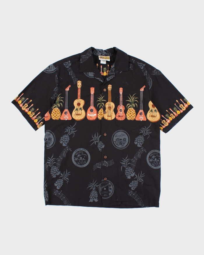 Vintage Winnie Fashion Black Hawaiian Shirt - M