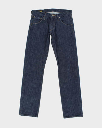Vintage 90's Lee Dark Wash Raw Denim Jeans - W32 L33