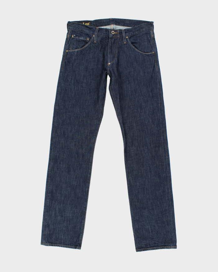 Vintage 90's Lee Dark Wash Raw Denim Jeans - W32 L33