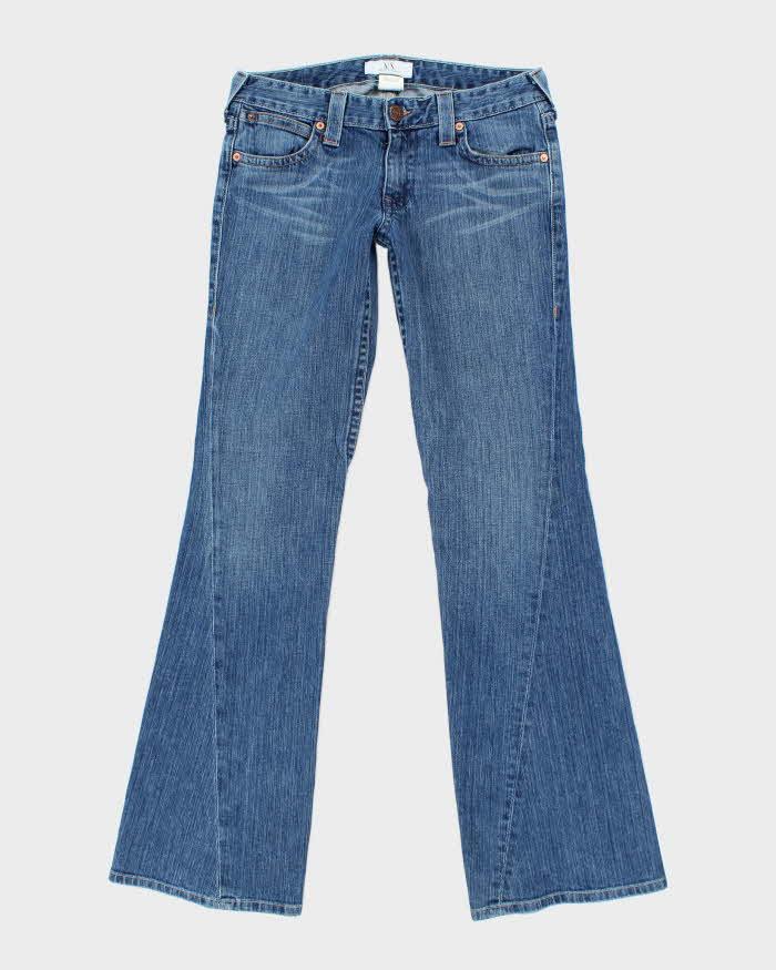 Y2k 00s Armani Exchange Flared Medium Wash Jeans - W32 L34 – Rokit