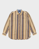 Vintage Tommy Hilfiger Stripe Long Sleeve Oversized Shirt - L