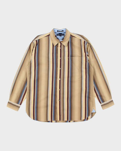 Vintage Tommy Hilfiger Stripe Long Sleeve Oversized Shirt - L