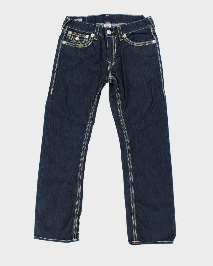 Vintage Y2K True Religion Contrast Stitch Straight Leg Jeans - W32 L27