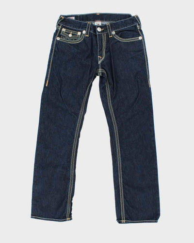 Vintage Y2K True Religion Contrast Stitch Straight Leg Jeans - W32 L27