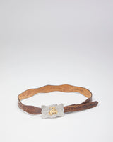 Vintage Silver Creek Children's Leather Western Belt