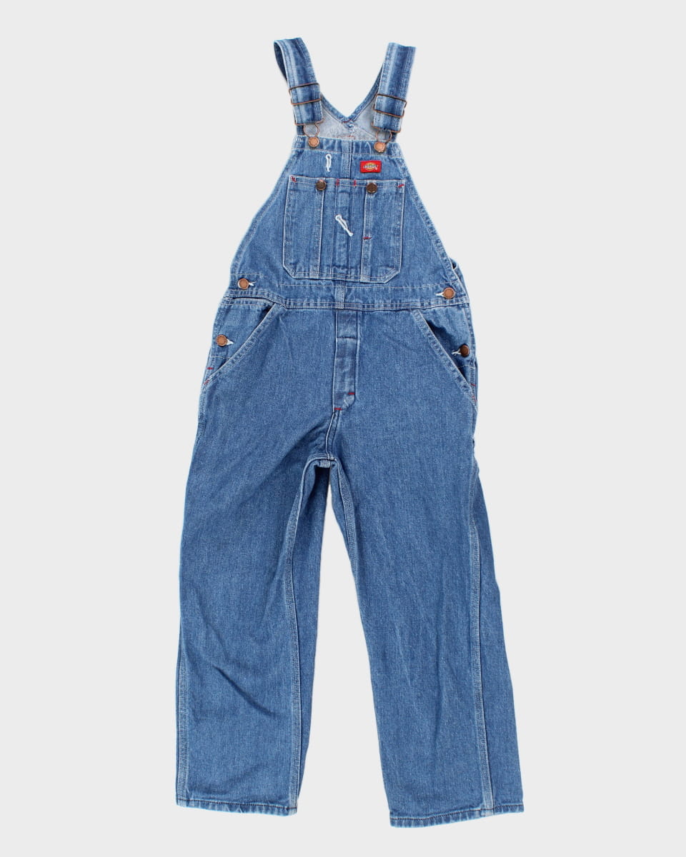 Dickies Children's Blue Denim Dungarees - Age 7