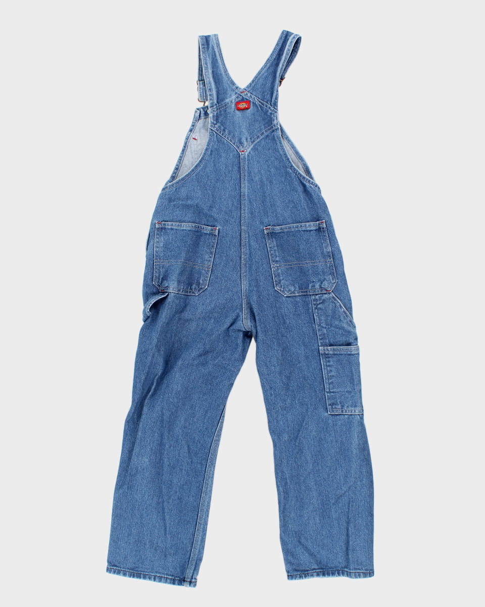 Dickies Children's Blue Denim Dungarees - Age 7