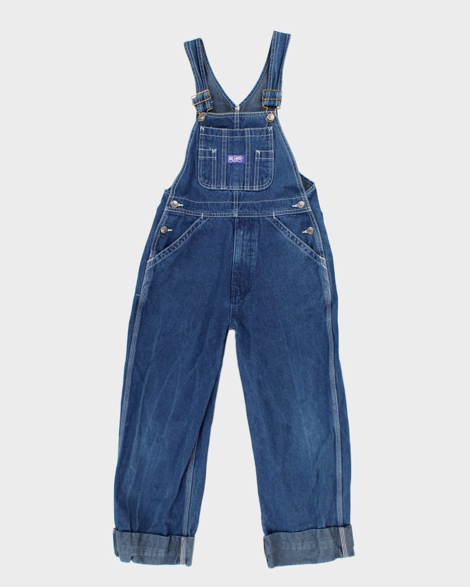 Vintage 00s Big Smith Children's Blue Denim Dungarees - Youth 14