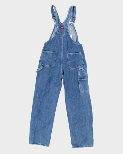 Dickies Children's Blue Denim Dungarees - Youth M