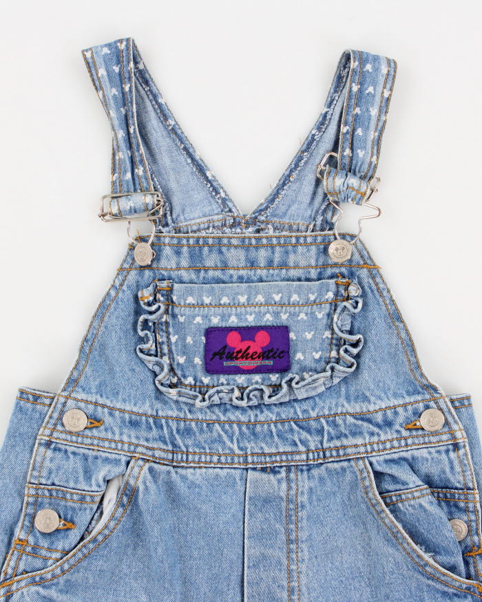 Vintage 90s Children's Mickey &amp; Co Denim Dungarees - 5 Years