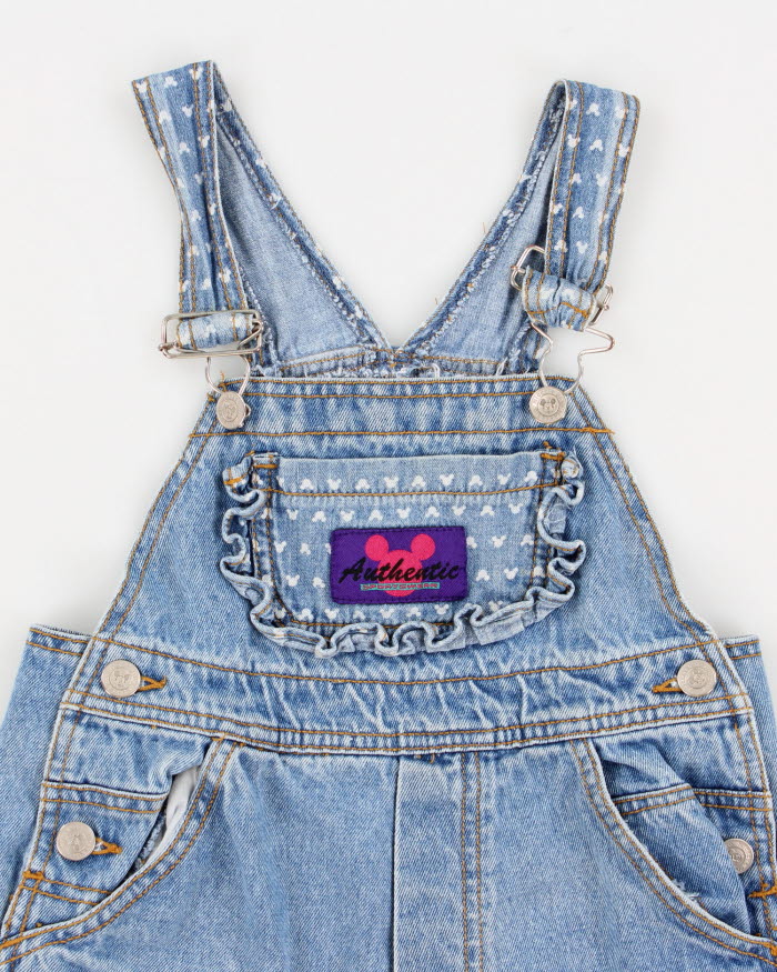 Vintage 90s Children's Mickey & Co Denim Dungarees - 5 Years