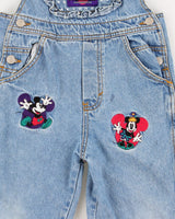 Vintage 90s Children's Mickey &amp; Co Denim Dungarees - 5 Years