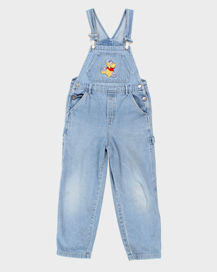 Vintage 90s Disney Winnie The Pooh Denim Dungarees - 7-11 Years