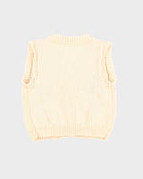 Children's Cream Knitted Sweater Vest