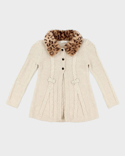 Y2k 00s Max Studio Sparkly Knit Cardigan - Kids 5-6 Years