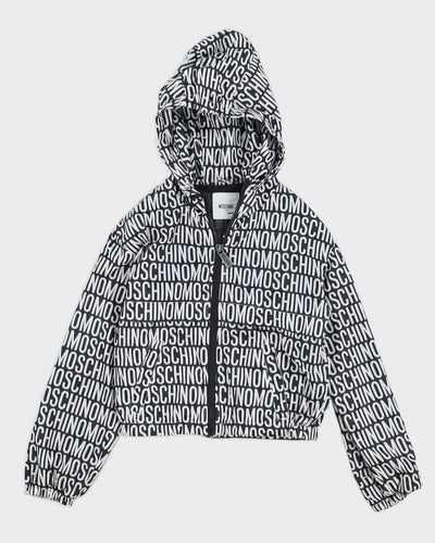 Moschino Black and White Print Kid's Windbreaker Jacket
