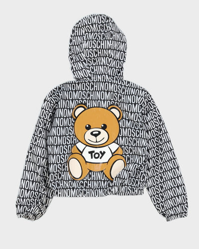 Moschino Black and White Print Kid's Windbreaker Jacket