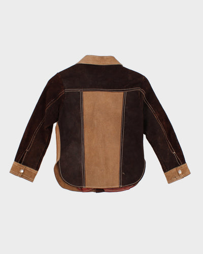 Childrens 1970s Vintage Suede Jacket