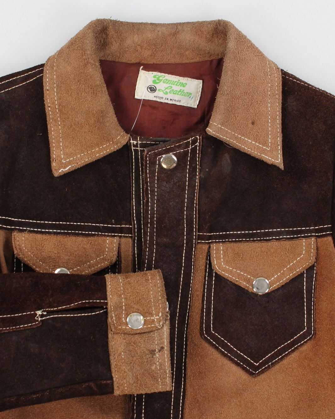 Childrens 1970s Vintage Suede Jacket