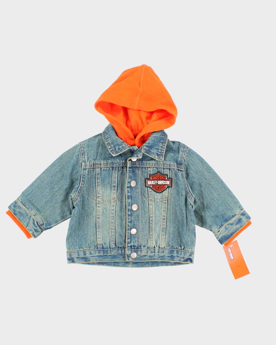 Harley Davidson Children's Denim Hoody - 12 Months
