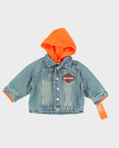 Harley Davidson Children's Denim Hoody - 12 Months