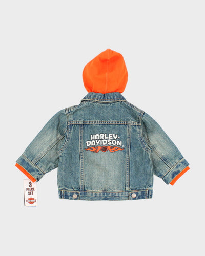 Harley Davidson Children's Denim Hoody - 12 Months