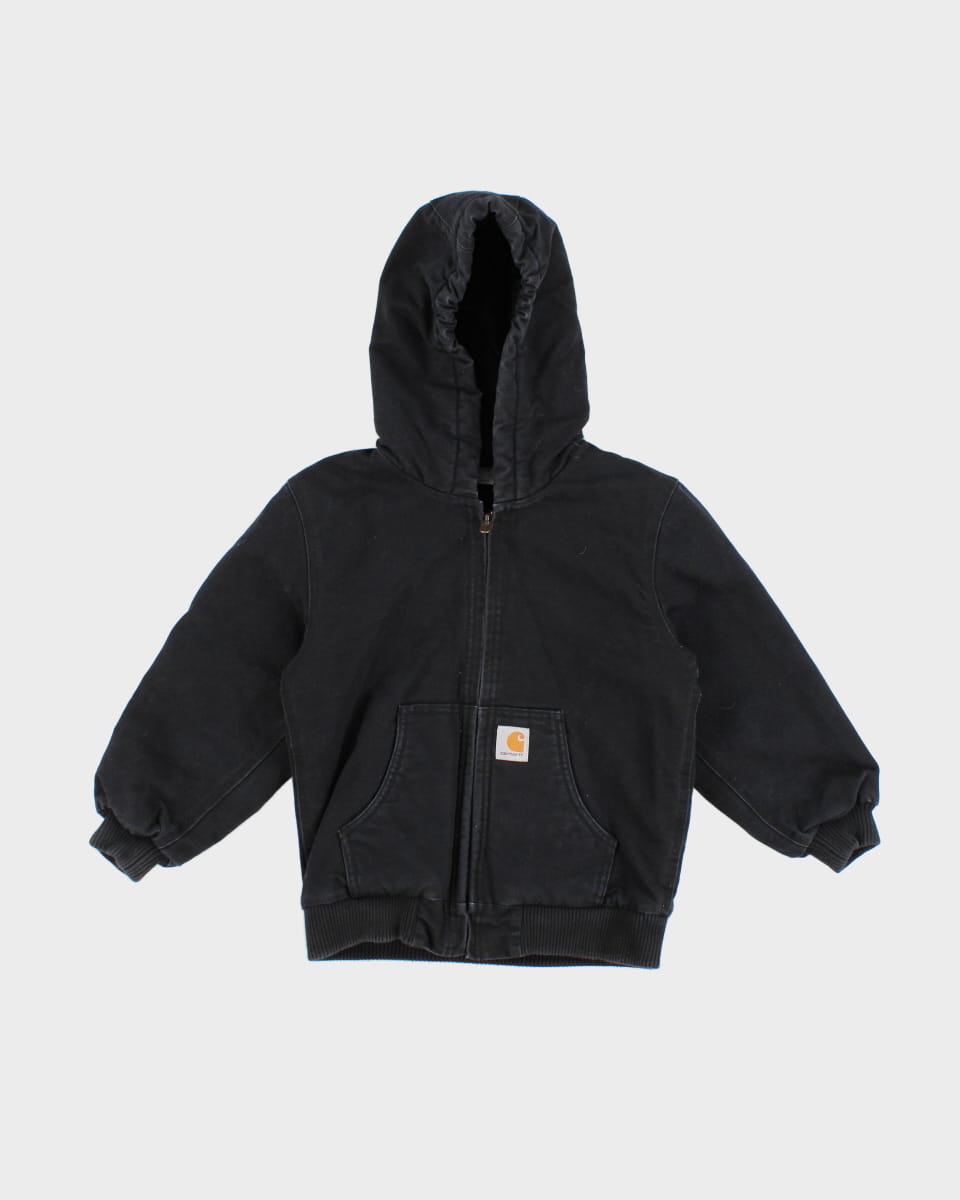 Carhartt Children's Black Hooded Jacket - S (7-8 Years Old)