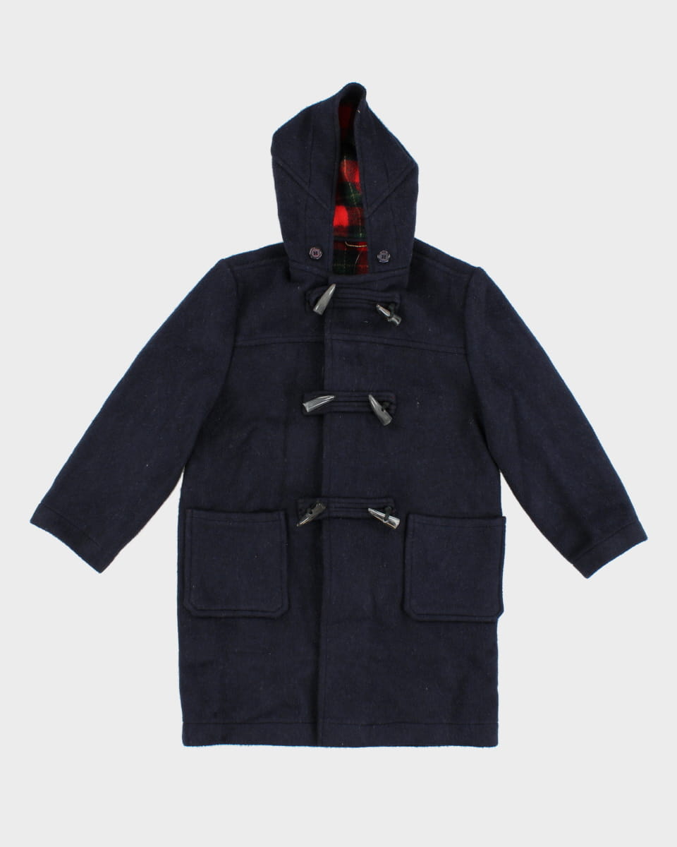 Vintage 60s Children's Navy Duffel Coat - Age 9/10