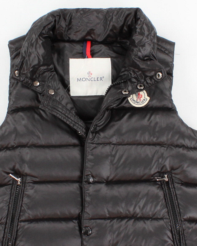 Childrens Black Moncler Puffer Ski Vest