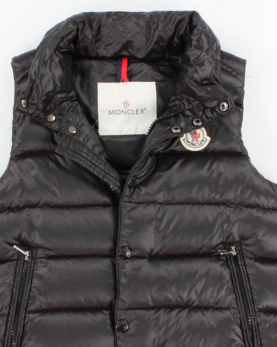 Childrens Black Moncler Puffer Ski Vest