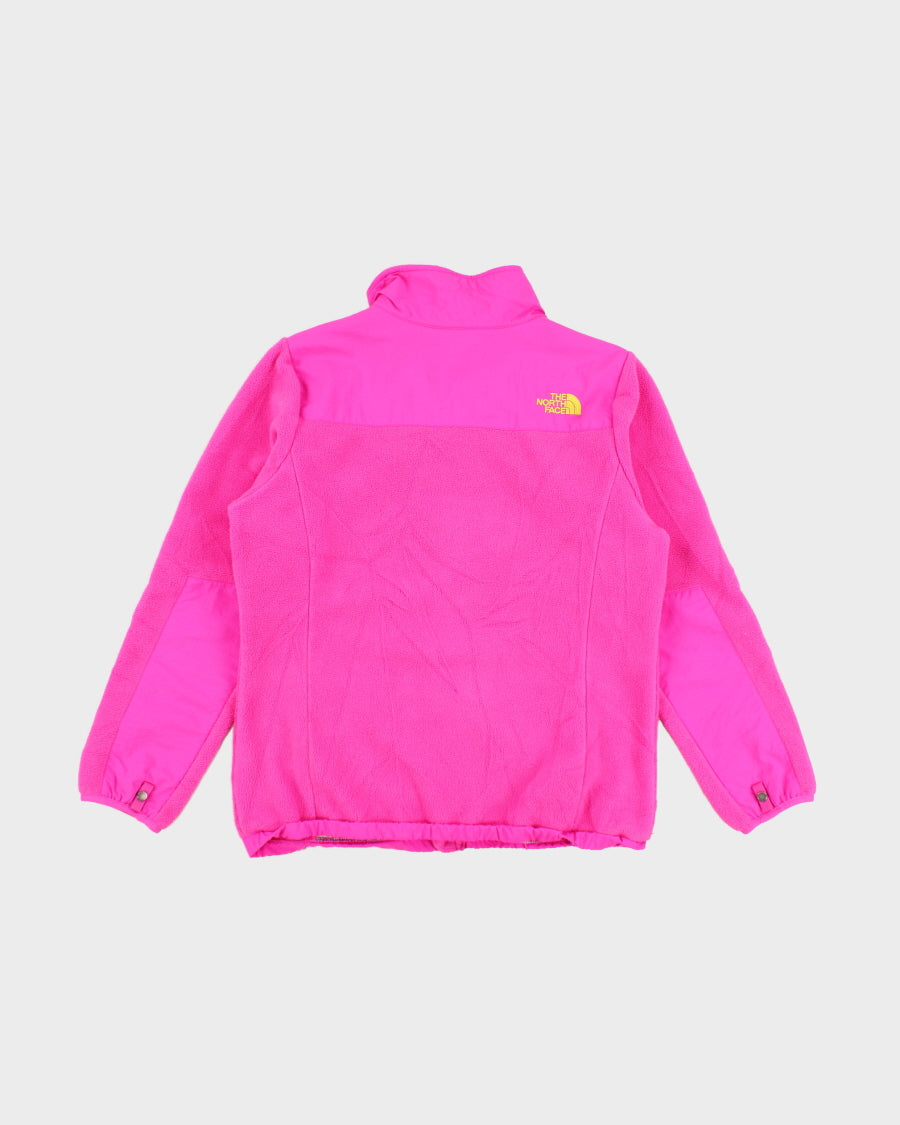 Childrens Pink The North Face Zip Up Fleece - XL