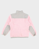 Childrens Pink The North Face Zip Up Fleece - L