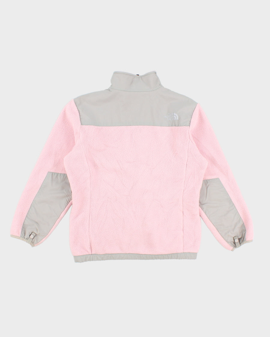 Childrens Pink The North Face Zip Up Fleece - L