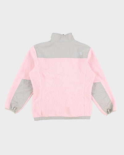 Childrens Pink The North Face Zip Up Fleece - L
