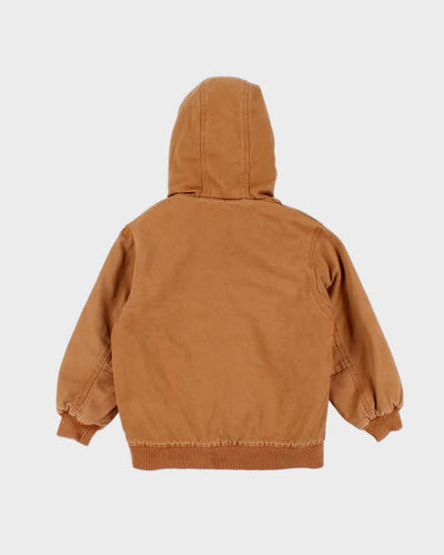 Childrens Desert Tan Carhartt Hooded Jacket - S