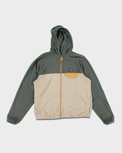 Childrens Green Patagonia Zip Up Hoodie