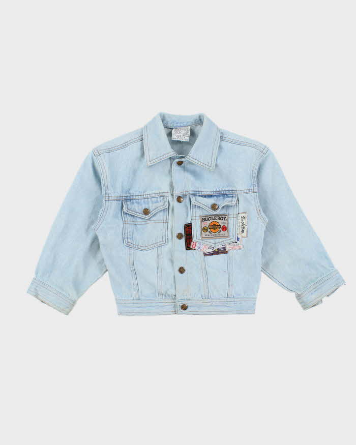 Children's Vintage 90s Bugle Boy Patch Denim Jacket - 5 Years