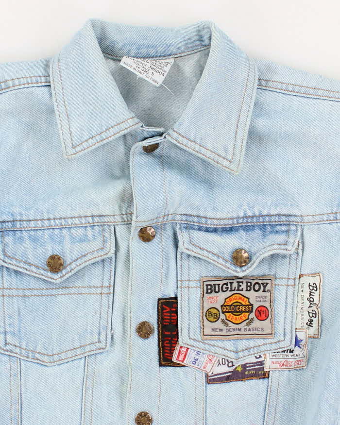 Children's Vintage 90s Bugle Boy Patch Denim Jacket - 5 Years