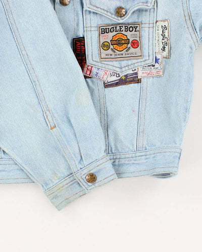 Children's Vintage 90s Bugle Boy Patch Denim Jacket - 5 Years