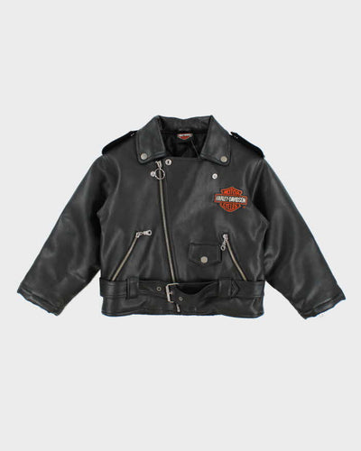 Vintage Harley Davidson Kids Moto Cycles Leather Jacket