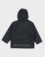 Burberry Black Hooded waterproof Jacket - Childrens 6 Years