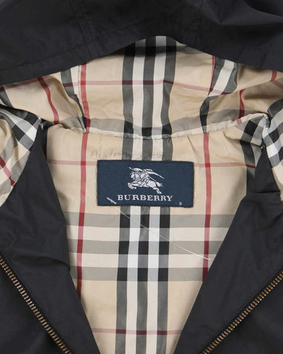 Burberry Black Hooded waterproof Jacket - Childrens 6 Years