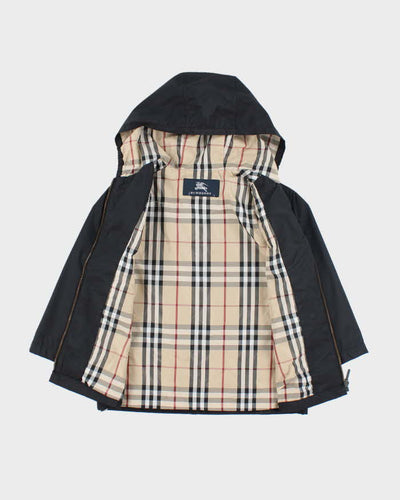 Burberry Black Hooded waterproof Jacket - Childrens 6 Years