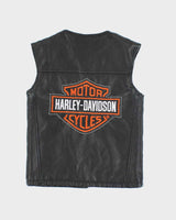 Harley Davidson Leather Gilet - Children's Age 4/5