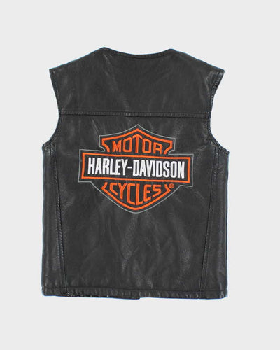 Harley Davidson Leather Gilet - Children's Age 4/5