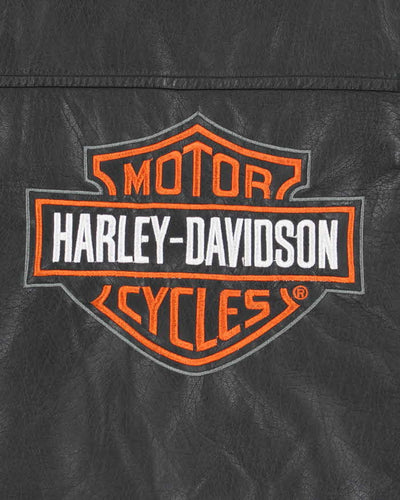 Harley Davidson Leather Gilet - Children's Age 4/5