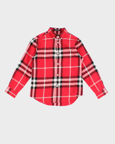 Children's Red Check Burberry Shirt