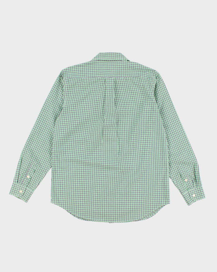 00s Chaps Green Check Shirt - Youth XL