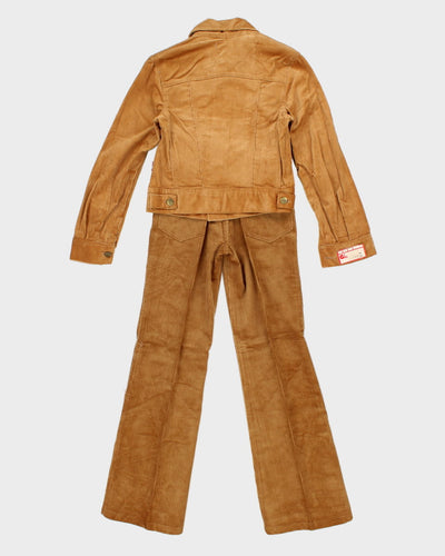 Vintage 70s Glove Children's Corduroy Jacket and Trousers Set